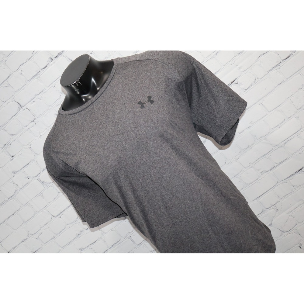 Under Armour The Tech Tee Mens 3XL Gray HeatGear Athletic Gym Shirt Workout